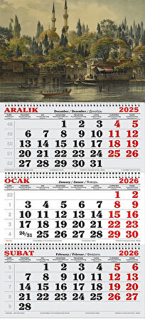 2026 Yılı Gemici Takvimi-Eski İstanbul ve Deniz