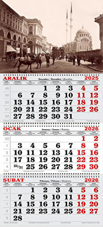 2026 Yılı Gemici Takvimi-İstanbul 1900'lü Yıllar