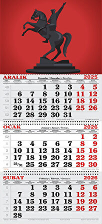  2026 Yılı Gemici Takvimi-Atatürk Heykeli Samsun