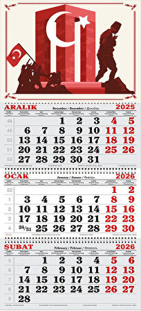 2026 Yılı Gemici Takvimi-Çanakkale Şehitler Abidesi