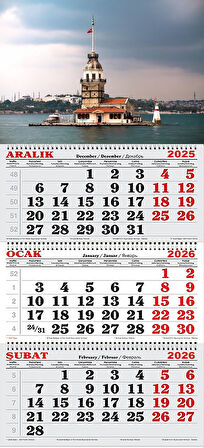 2026 Yılı Gemici Takvimi-Kız Kulesi