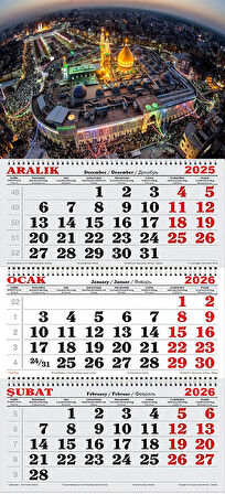 2026 Yılı Gemici Takvimi-Kutsal Topraklar