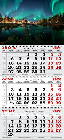 2026 Yılı Gemici Takvimi-Kuzey Işıkları