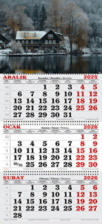 2026 Yılı Gemici Takvimi- Karlı Göl Evi