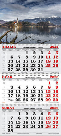 2026 Yılı Gemici Takvimi- Bled Gölü SLOVENYA