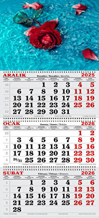 2026 Yılı Gemici Takvimi- Su ve Gül