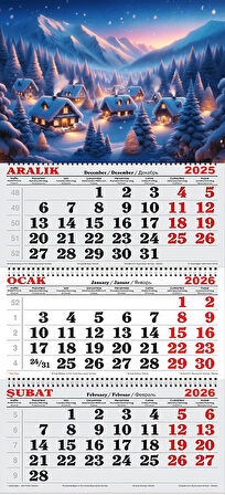 2026 Yılı Gemici Takvimi- Winter Wonderland