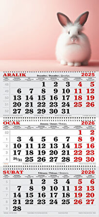 2026 Yılı Gemici Takvimi- Tavşan