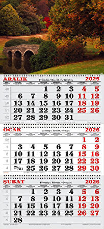 2026 Yılı Gemici Takvimi- Stourhead İNGİLTERE