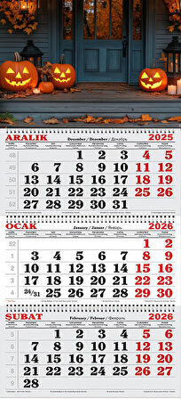2026 Yılı Gemici Takvimi- Halloween Temalı