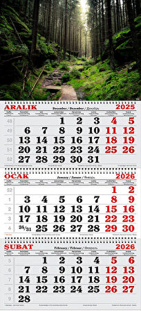 2026 Yılı Gemici Takvimi- Sakson İsviçre Milli Parkı