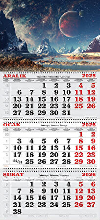 2026 Yılı Gemici Takvimi- Uzay ve Gökyüzü