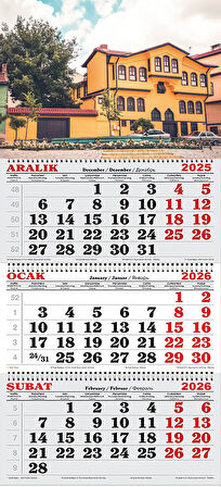 2026 Yılı Gemici Takvimi-TARİHİ ODUNPAZARI EVLERİ