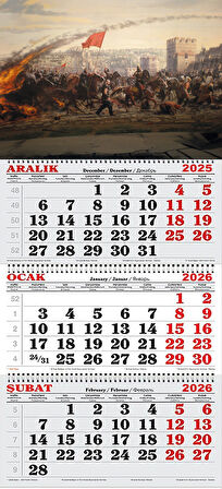 2026 Yılı Gemici Takvimi-İstanbul'un Fethi 1453