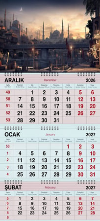 2027 Yılı Gemici Takvimi ---OSMANLIDA CAMİLER 