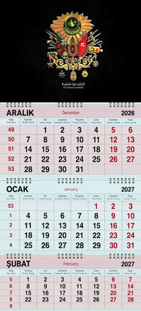 2027 Yılı Gemici Takvimi-Osmanlı Arması