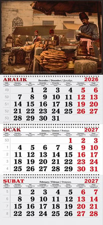 2027 Yılı Gemici Takvimi-Osmanlı Pazarı