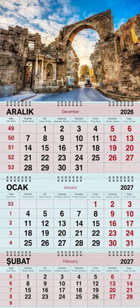2027 Yılı Gemici Takvimi-Side Antik Kenti Girişi