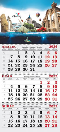  2027 Yılı Gemici Takvimi ---TÜRKİYE TURİSTİK