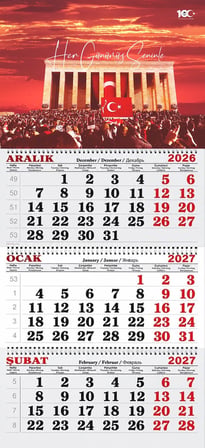 2027 Yılı Gemici Takvimi-Her Günümüz Seninle Atatürk