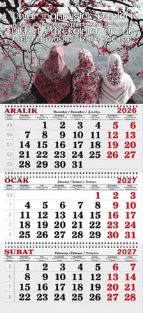 2027 Yılı Gemici Takvimi-Ra'd Suresi 28.Ayet ve Oturan Kadınlar