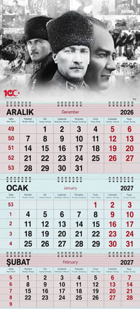 2027 Yılı Gemici Takvimi ---ATATÜRK KALPAKLI