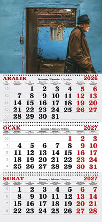 2027 Yılı Gemici Takvimi ---MAVİ DUVAR