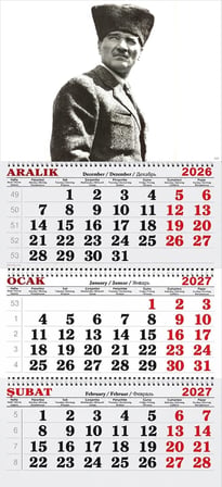 2027 Yılı Gemici Takvimi ---ATATÜRK KALPAKLI KOMUTAN