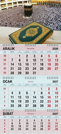 2027 Yılı Gemici Takvim-Kabe ve Kutsal Kitabımız Kuran-Kerim