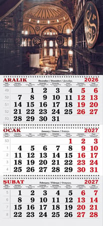 2027 Yılı Gemici Takvimi ---AYASOFYA CAMİİ