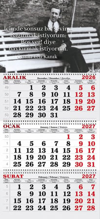 2027 Yılı Gemici Takvimi-Orhan Veli