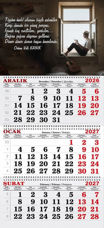 2027 Yılı Gemici Takvimi-Orhan Veli Kınık
