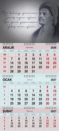 2027 Yılı Gemici Takvimi-Yunus Emre