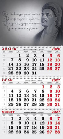 2027 Yılı Gemici Takvimi-Yunus Emre