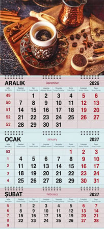 2027 Yılı Gemici Takvimi-Türk Kahvesi