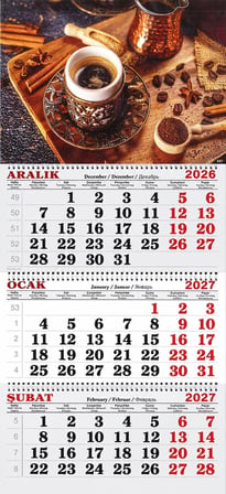 2027 Yılı Gemici Takvimi-Türk Kahvesi