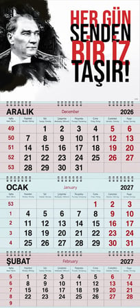 2027 Yılı Gemici Takvimi-Hergün Senden Bir İz Taşır