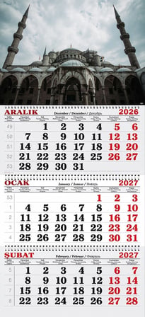 2027 Yılı Gemici Takvimi-Sultan Ahmet Camii