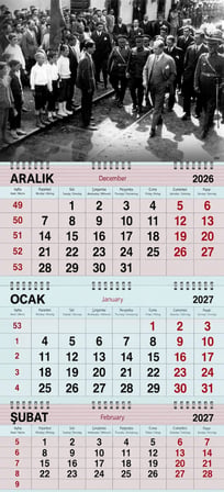 2027 Yılı Gemici Takvimi ----ATATÜRK VE TÖREN 