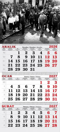 2027 Yılı Gemici Takvimi ----ATATÜRK VE TÖREN 