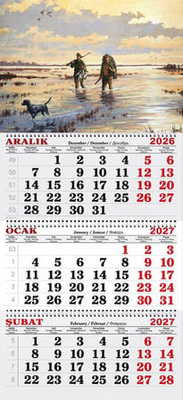 2027 Yılı Gemici Takvimi-Kuş Avcıları
