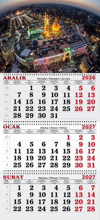 2027 Yılı Gemici Takvimi-Kutsal Topraklar