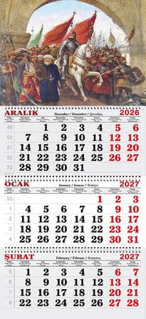 2027 Yılı Gemici Takvimi ---FATİH'İN İSTANBUL FETHİ