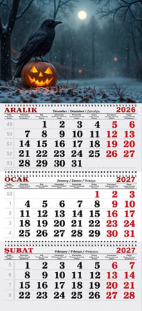 2027 Yılı Gemici Takvimi- Halloween