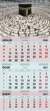 2027 Yılı Gemici Takvimi----Kâbe-i Muazzama ve Tavâf