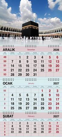 2027 Yılı Gemici Takvimi----KABE-MEKKE