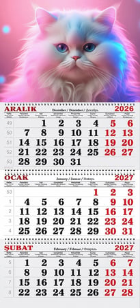 2027 Yılı Gemici Takvimi- Kedi Ai
