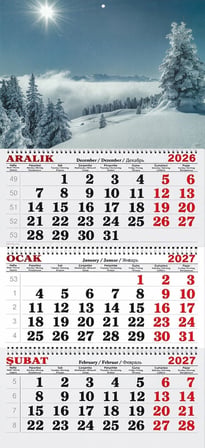 2027 Yılı Gemici Takvimi----KIŞ GÜNEŞİ
