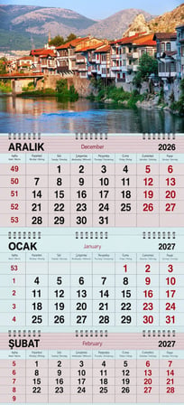 2027 Yılı Gemici Takvimi----AMASYA NEHİR EVLERİ 