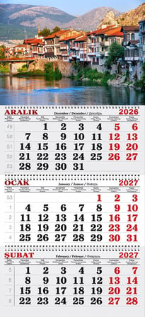 2027 Yılı Gemici Takvimi----AMASYA NEHİR EVLERİ 